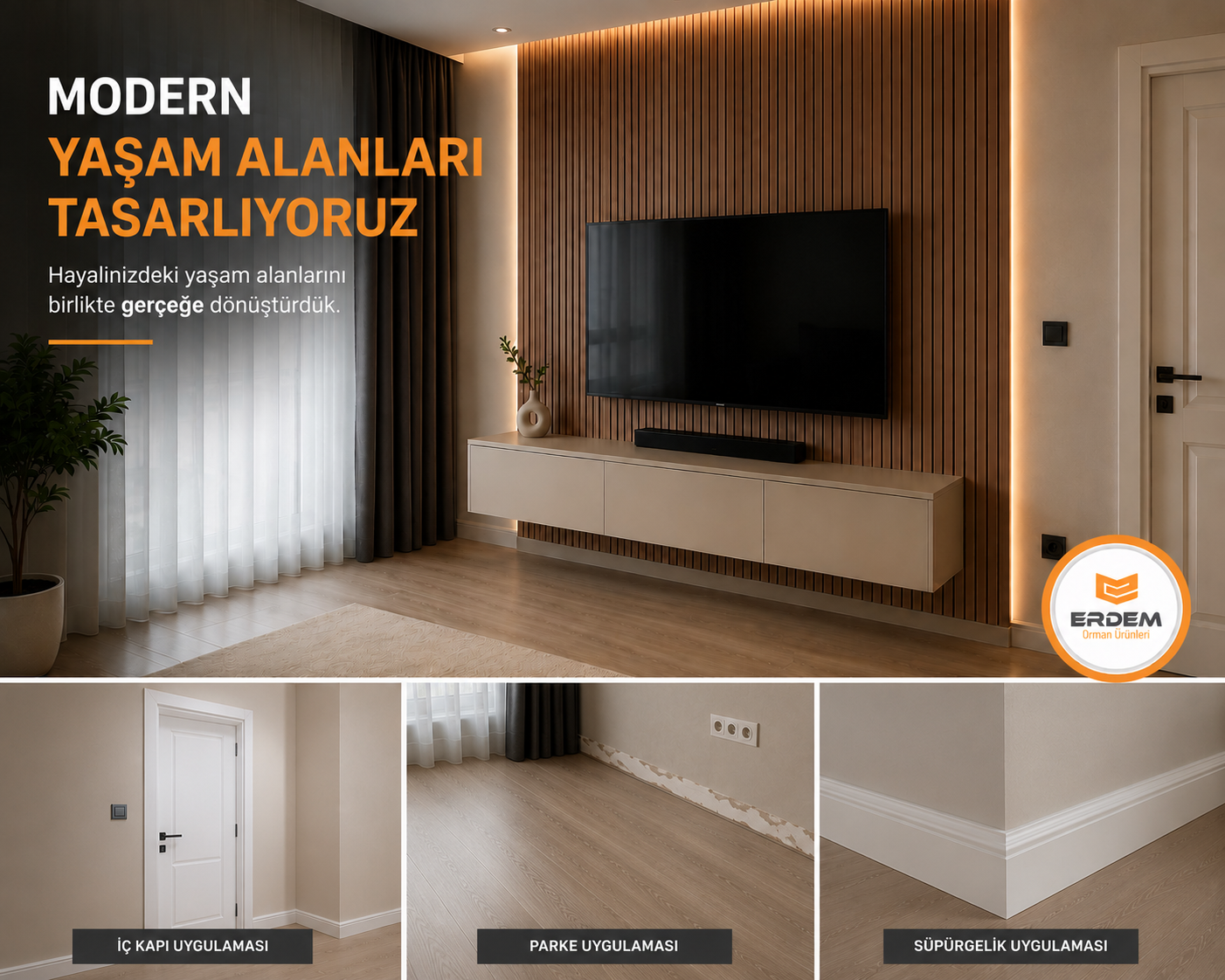 MODERN YAŞAM ALANLARI TASARLIYORUZ 